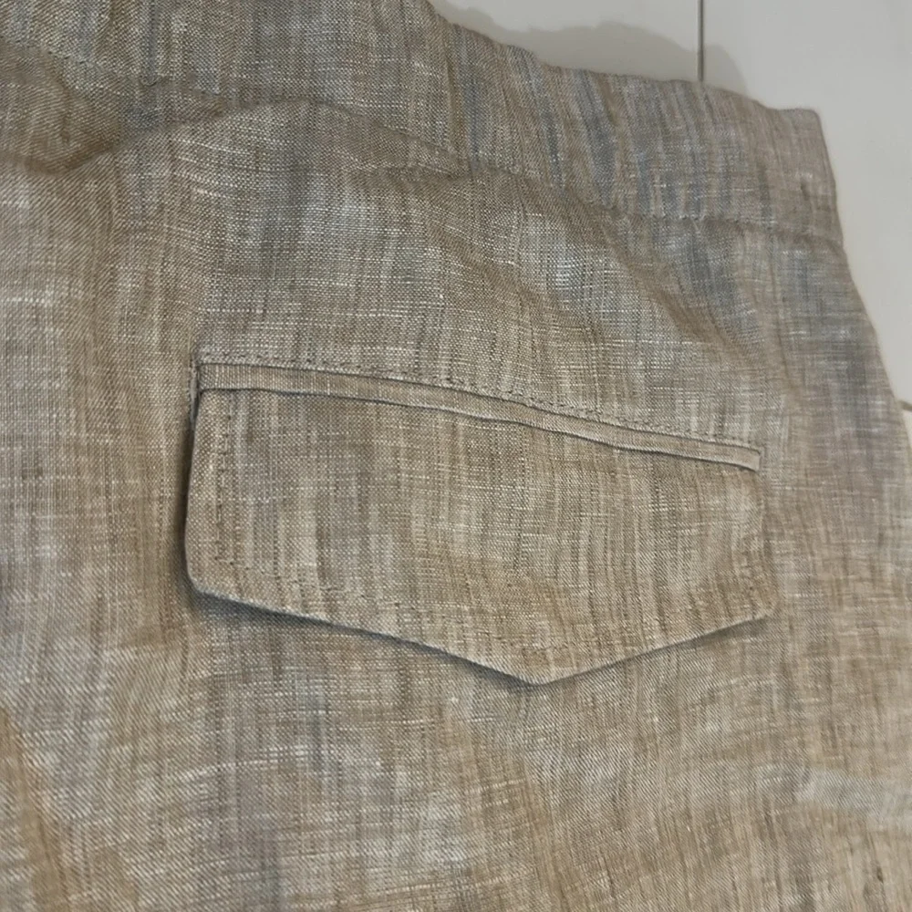 Banana republic linen pants natural XL NWT